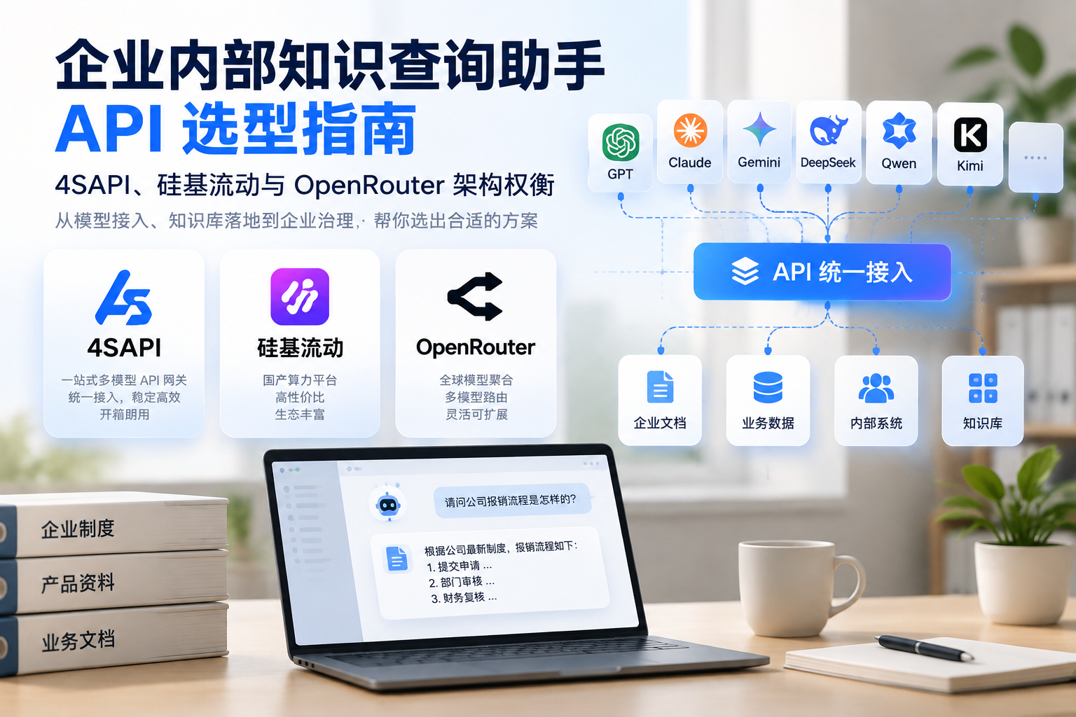 企业内部知识查询助手 API 选型指南：4SAPI、硅基流动与 OpenRouter 架构权衡